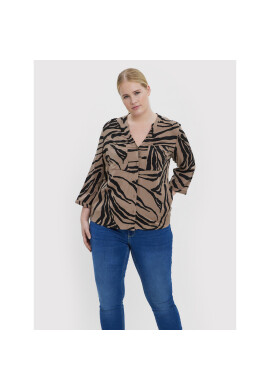 Vero Moda Curve Риза Zee 10257512 Кафяв Regular Fit - Pepit.bg