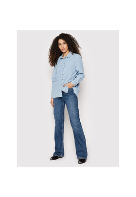 Vero Moda дънкова риза Flora 10258235 Син Oversize - Pepit.bg