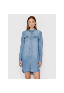 Vero Moda Дънкова рокля Silla 10184172 Син Regular Fit - Pepit.bg