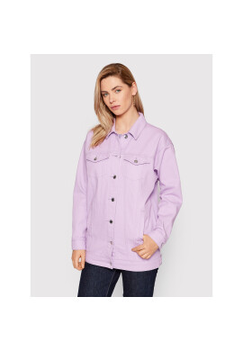 Vero Moda Дънково яке Olivia 10261642 Виолетов Oversize - Pepit.bg