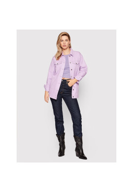 Vero Moda Дънково яке Olivia 10261642 Виолетов Oversize - Pepit.bg