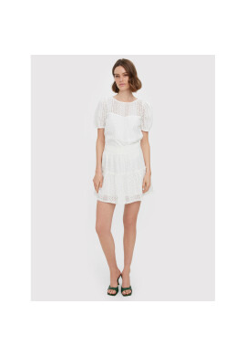 Vero Moda Пола тип трапец Honey 10272488 Бял Regular Fit - Pepit.bg