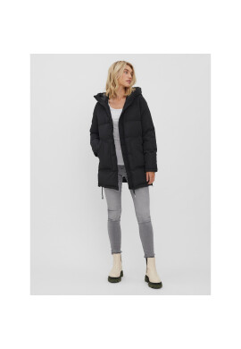 Vero Moda Пухено яке 10230839 Черен Regular Fit - Pepit.bg