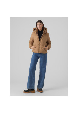 Vero Moda Пухено яке 10273951 Кафяв Regular Fit - Pepit.bg