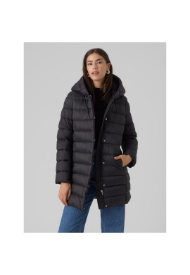 Vero Moda Пухено яке 10291052 Черен Regular Fit - Pepit.bg