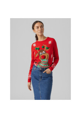 Vero Moda Пуловер 10292636 Червен Regular Fit - Pepit.bg