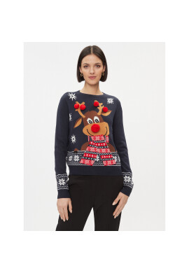 Vero Moda Пуловер 10292636 Тъмносин Regular Fit - Pepit.bg