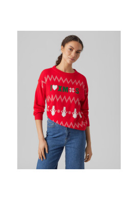Vero Moda Пуловер 10292667 Червен Regular Fit - Pepit.bg