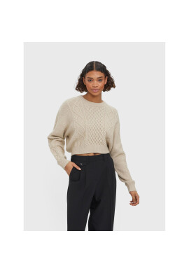 Vero Moda Пуловер Ayla 10274866 Екрю Relaxed Fit - Pepit.bg