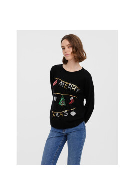 Vero Moda Пуловер Merryxmas 10272463 Черен Regular Fit - Pepit.bg