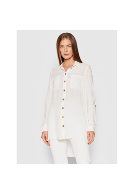 Vero Moda Риза Bumpy 10255547 Бял Oversize - Pepit.bg