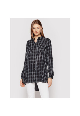 Vero Moda Риза Bumpy 10255547 Черен Oversize - Pepit.bg