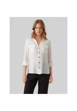 Vero Moda Риза Bumpy 10275283 Бял Regular Fit - Pepit.bg