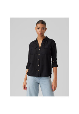 Vero Moda Риза Bumpy 10275283 Черен Regular Fit - Pepit.bg