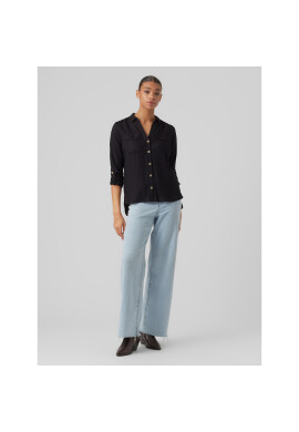 Vero Moda Риза Bumpy 10275283 Черен Regular Fit - Pepit.bg