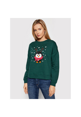 Vero Moda Суитшърт Penguin 10262928 Зелен Regular Fit - Pepit.bg