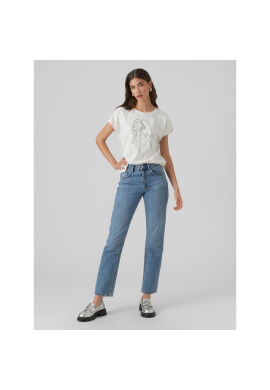 Vero Moda Тишърт 10298088 Бял Box Fit - Pepit.bg