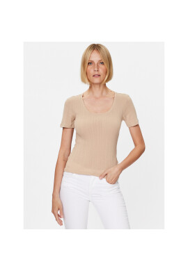 Vero Moda Тишърт Casja 10286071 Бежов Regular Fit - Pepit.bg