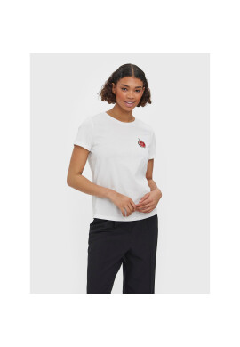 Vero Moda Тишърт Fayfrancis 10276823 Бял Regular Fit - Pepit.bg