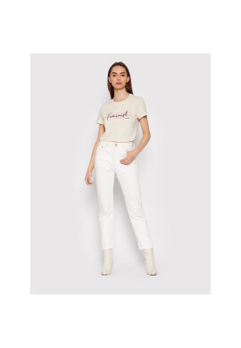 Vero Moda Тишърт Feminist 10262918 Бежов Regular Fit - Pepit.bg