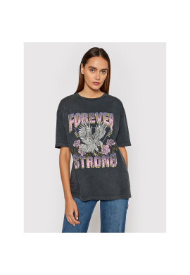 Vero Moda Тишърт Forever 10232956 Сив Oversize - Pepit.bg