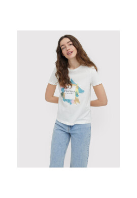 Vero Moda Тишърт Hina Francis 10261645 Бял Regular Fit - Pepit.bg