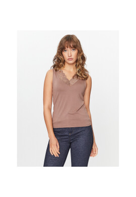 Vero Moda топ 10293792 Кафяв Regular Fit - Pepit.bg