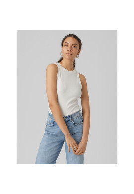 Vero Moda топ Lavender 10275519 Бял Slim Fit - Pepit.bg