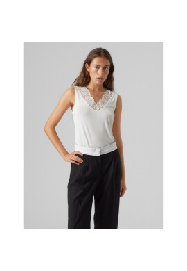 Vero Moda топ Rosa 10293792 Бял Regular Fit - Pepit.bg