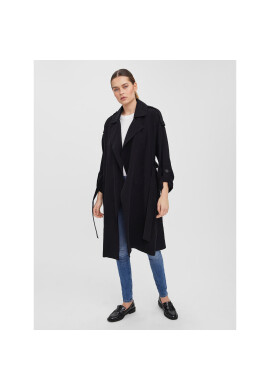 Vero Moda Тренч Bella 10252979 Черен Relaxed Fit - Pepit.bg