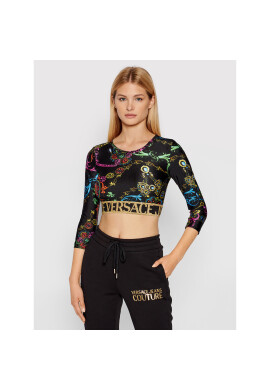 Versace Jeans Couture Блуза 71HAH218 Черен Regular Fit - Pepit.bg