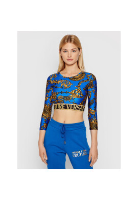 Versace Jeans Couture Блуза 71HAH218 Син Regular Fit - Pepit.bg