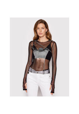 Versace Jeans Couture Блуза 73HAH206 Черен Regular Fit - Pepit.bg
