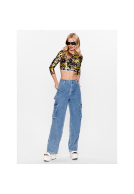 Versace Jeans Couture Блуза 74HAH218 Черен Regular Fit - Pepit.bg