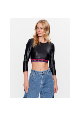 Versace Jeans Couture Блуза 74HAH218 Черен Regular Fit - Pepit.bg