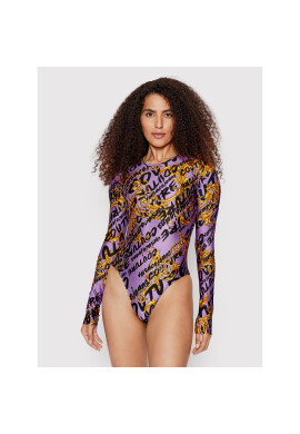 Versace Jeans Couture Боди 73HAM223 Виолетов Slim Fit - Pepit.bg