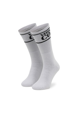 Versace Jeans Couture Чорапи дълги дамски 72YA0J04 Бял - Pepit.bg