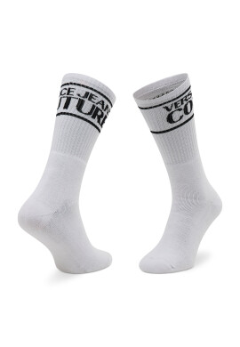 Versace Jeans Couture Чорапи дълги дамски 72YA0J04 Бял - Pepit.bg