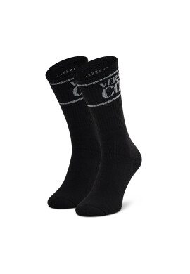 Versace Jeans Couture Чорапи дълги дамски 72YA0J04 Черен - Pepit.bg