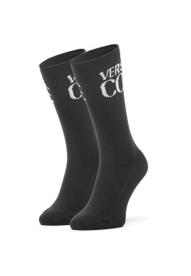 Versace Jeans Couture Чорапи дълги дамски D9VZAJ51 Черен - Pepit.bg