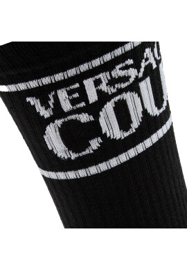 Versace Jeans Couture Чорапи дълги мъжки 74YA0J04 Черен - Pepit.bg