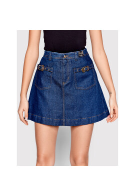 Versace Jeans Couture Дънкова пола 72HAEI52 Син Regular Fit - Pepit.bg