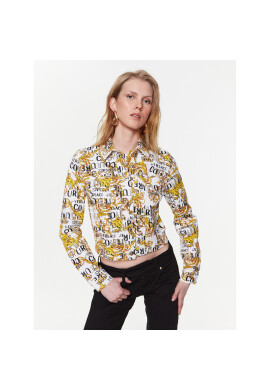 Versace Jeans Couture Дънково яке 74HAS453 Бял Regular Fit - Pepit.bg