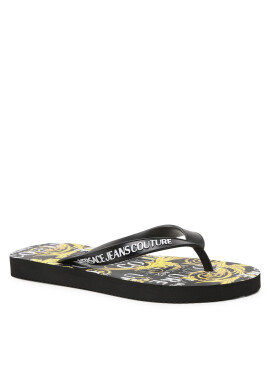 Versace Jeans Couture Джапанки 74VA3SQ7 Черен - Pepit.bg