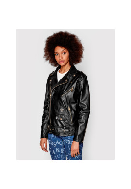 Versace Jeans Couture Кожено яке 73HAVP00 Черен Regular Fit - Pepit.bg