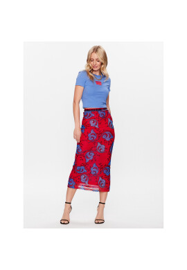 Versace Jeans Couture Миди пола 74HAE8A8 Червен Regular Fit - Pepit.bg