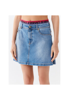 Versace Jeans Couture Мини пола 74HAE85B Син Regular Fit - Pepit.bg