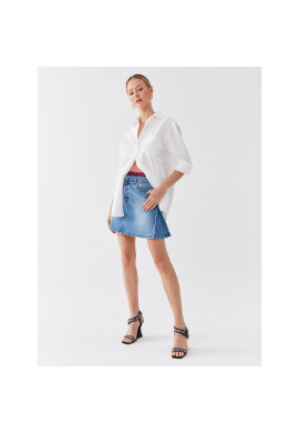 Versace Jeans Couture Мини пола 74HAE85B Син Regular Fit - Pepit.bg