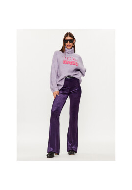 Versace Jeans Couture Поло 75HAFM08 Виолетов Oversize - Pepit.bg