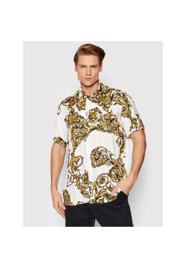 Versace Jeans Couture Риза 72GAL2B0 Бял Regular Fit - Pepit.bg